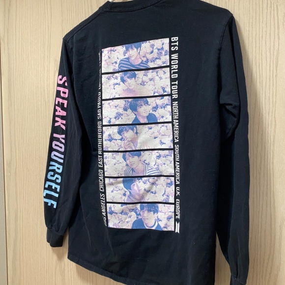 BTS Black Size S  Women’s Graphic T Long Sleeves - Picture 6 of 6